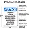 Signmission Do Not Place Unsolicited Advertising, 18 in W x Rectangle, Plastic OS-2PACK-NS-P-1824-V-11337 - alternate 2
